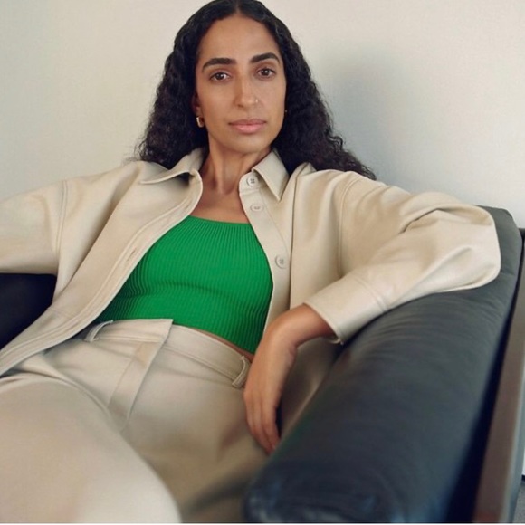 Babaton Pelli Hip Vegan Leather Shirt Jacket - Picture 2 of 15